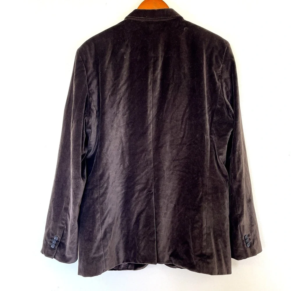 Banana Republic Mens Cotton Velvet Sport Coat Size 42R Brown 2 Button Notch READ